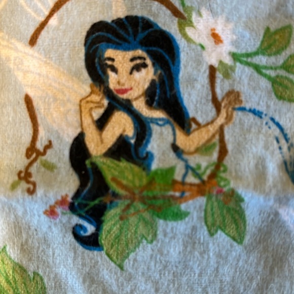 Disney FAIRIES TINKERBELL & FRIENDS FAIRY Flannel Fabric - Picture 4 of 8